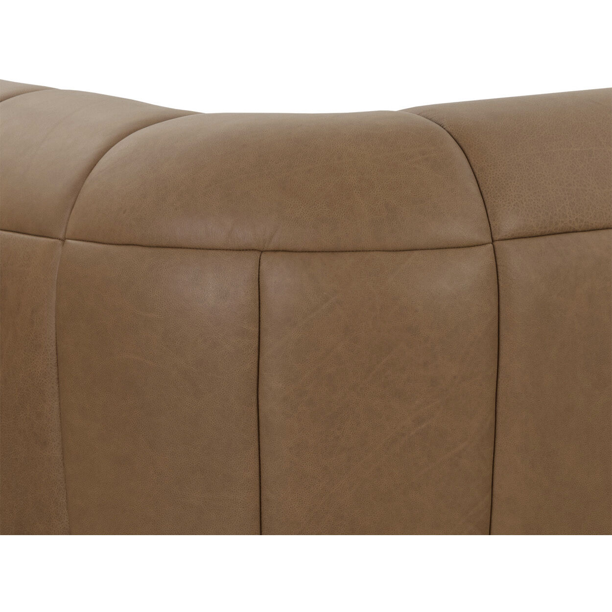 Cyril Franz Camel Leather Sofa